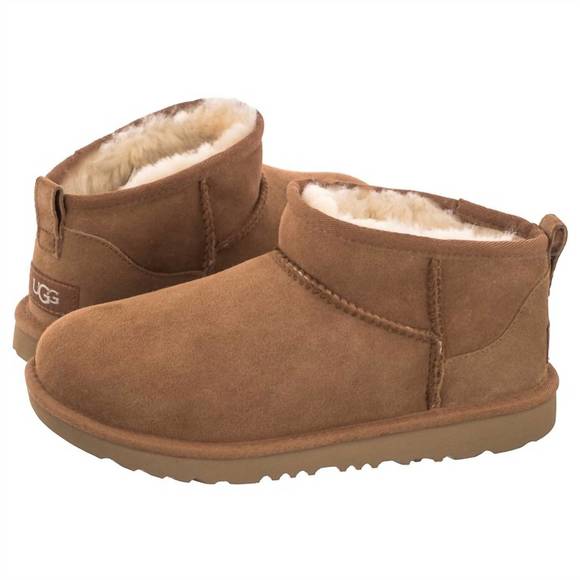NEW UGG kids classic ultra mini boot in chestnut - Picture 1 of 7